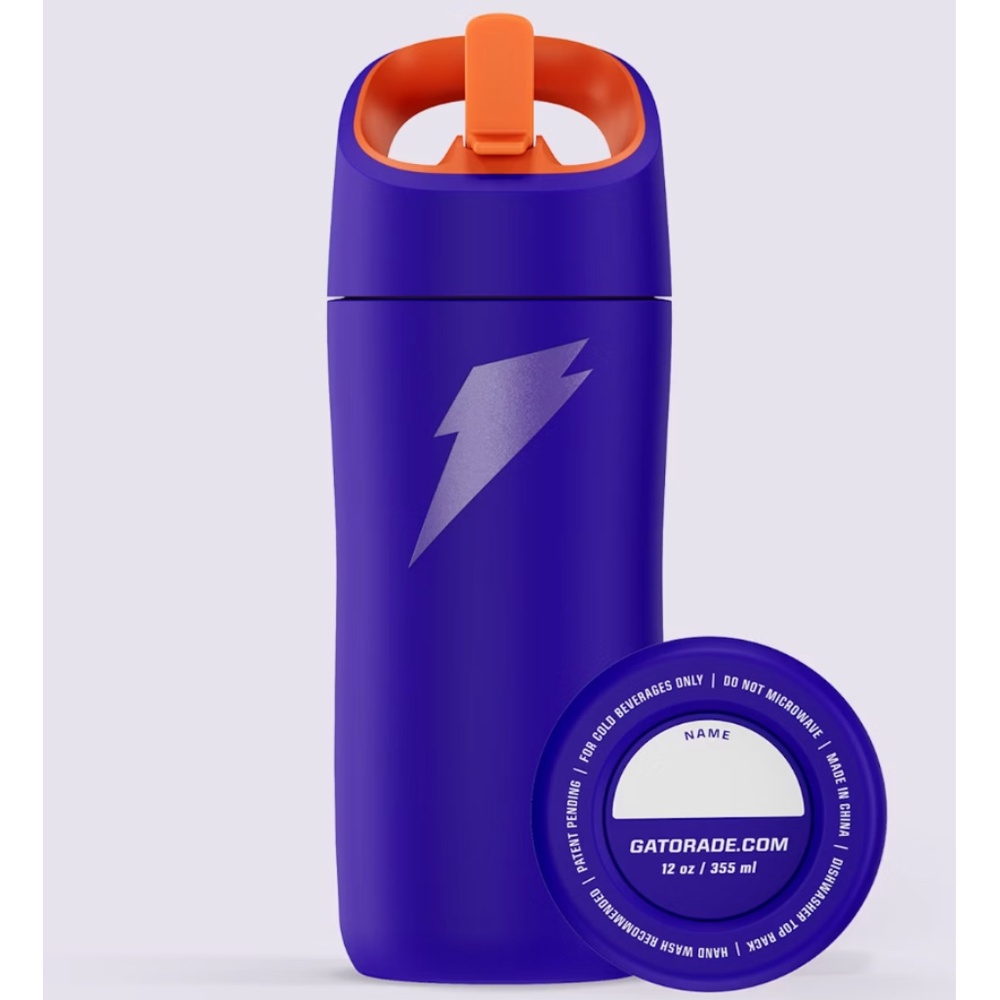 Gatorade Rookie Stainless Steel Water Bottle 12 oz